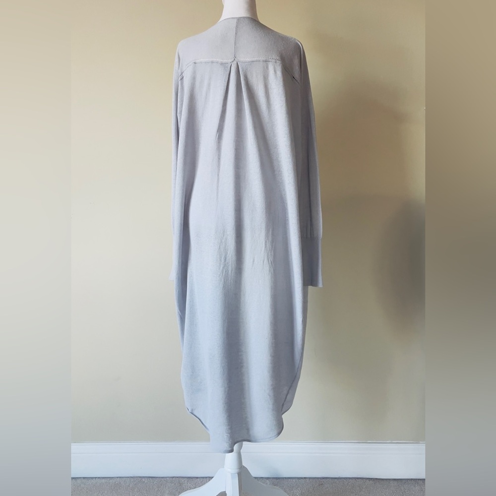 Moth Women’s Light Blue Open Front Long Sleeve Light weight Cardigan EUC Size S - Picture 4 of 5
